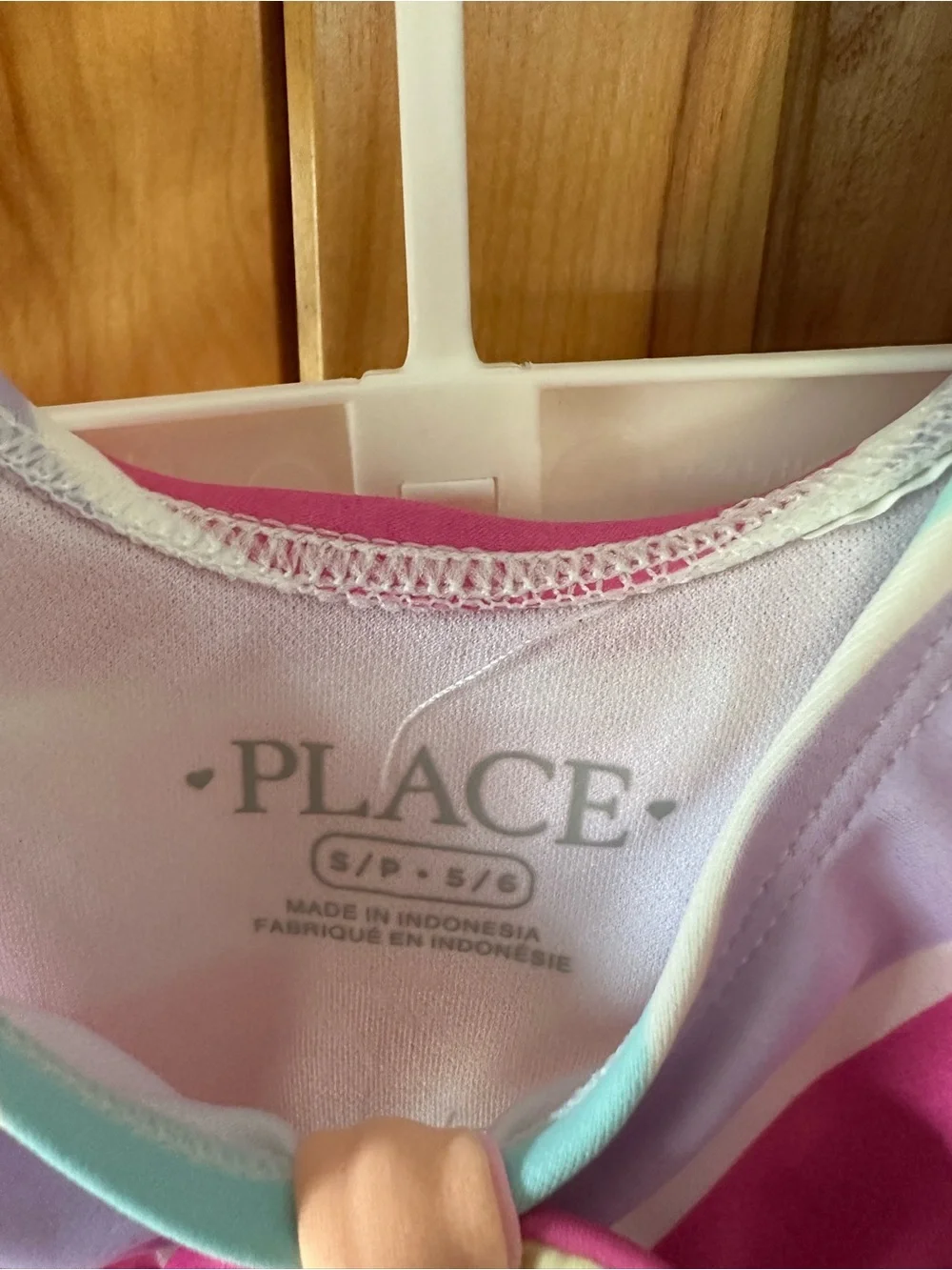 Pastel Rainbow Stripe Girls Two-Piece Bikini - Multi